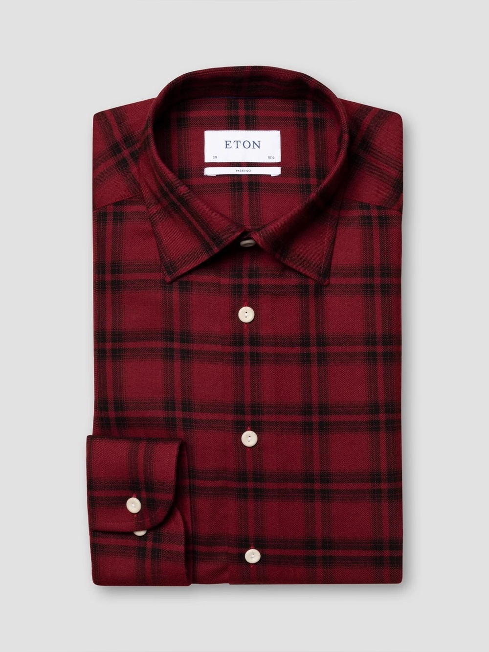 Eton 100% Merino Wool Button-Down Shirt